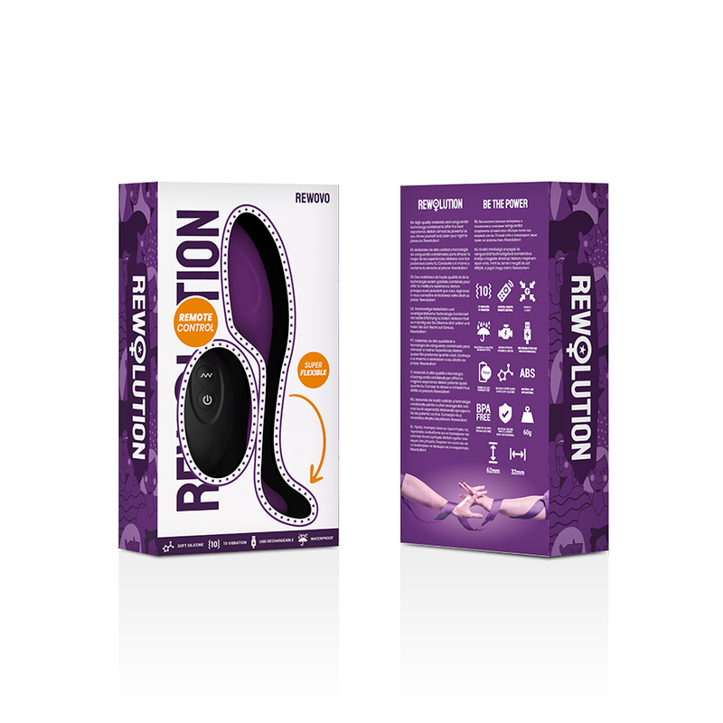 REWOLUTION - REWOVO TÉLÉCOMMANDE VIBRATEUR OEUFS