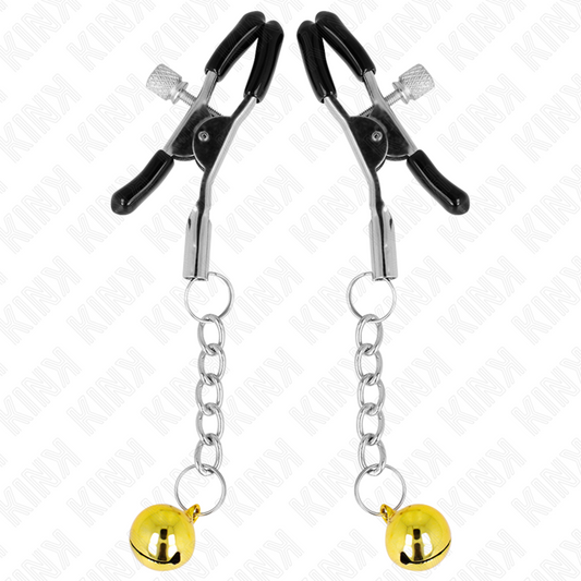 KINK - PINCES À METON PENDENTIF JINGLE BELL OR 6 CM