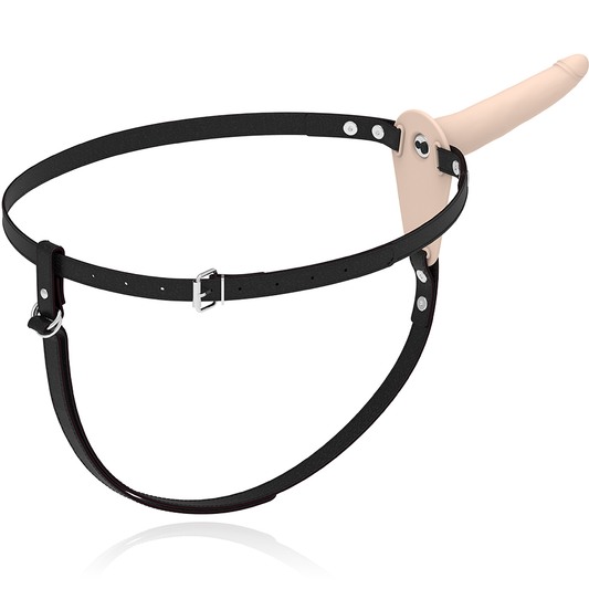 FETISH SUBMISSIVE HARNESS - VIBRATEUR SILICONE FLESH 15 CM