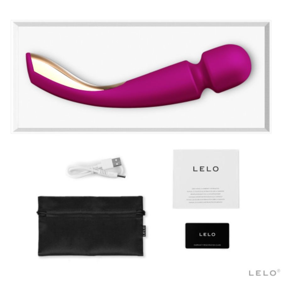 Masseur LELO Smart Wand 2 noir packaging coffret premium luxe