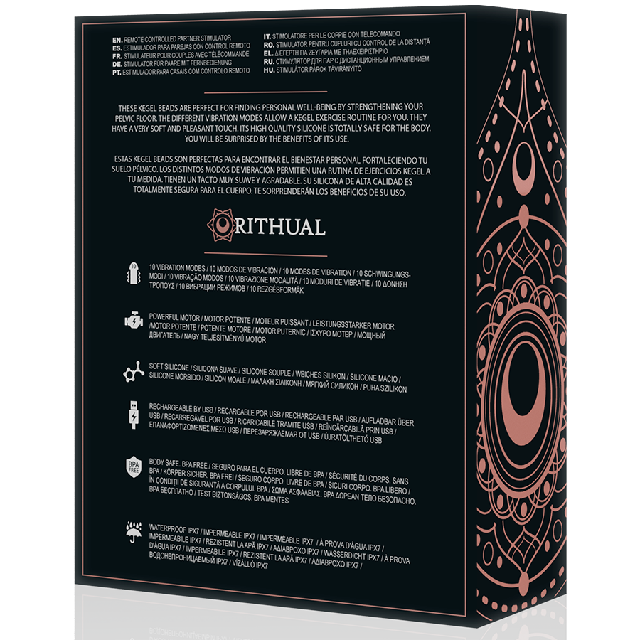 Balles de Kegel Vibrantes Nisha Orchidée Rechargeables - Rithual