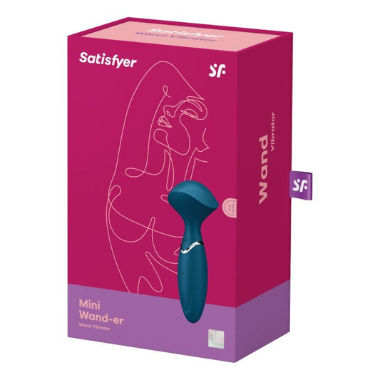 Stimulateur clitoris SATISFYER Mini Wonder bleu compact rechargeable
