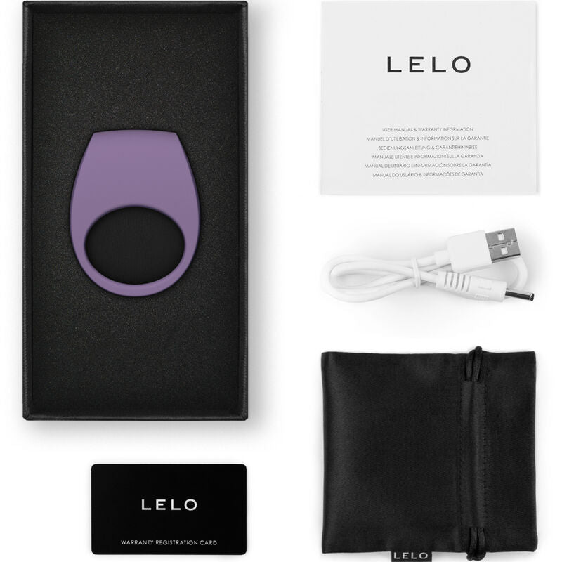 anneau pénien, lelo, tor 3, vibrant, violet, rechargeable, couple


