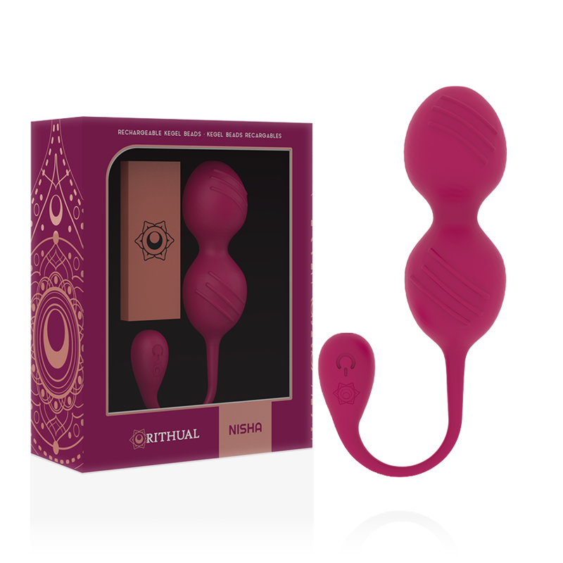 Balles de Kegel Vibrantes Nisha Orchidée Rechargeables - Rithual