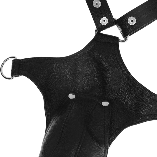 FETISH SUBMISSIVE ATTITUDE - HARNAIS EN CUIR ÉCOLOGIQUE EN FORME DE V POUR HOMMES