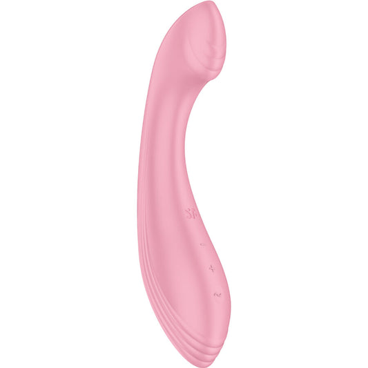 Stimulateur point G SATISFYER G-Force rose rechargeable silicone médical
