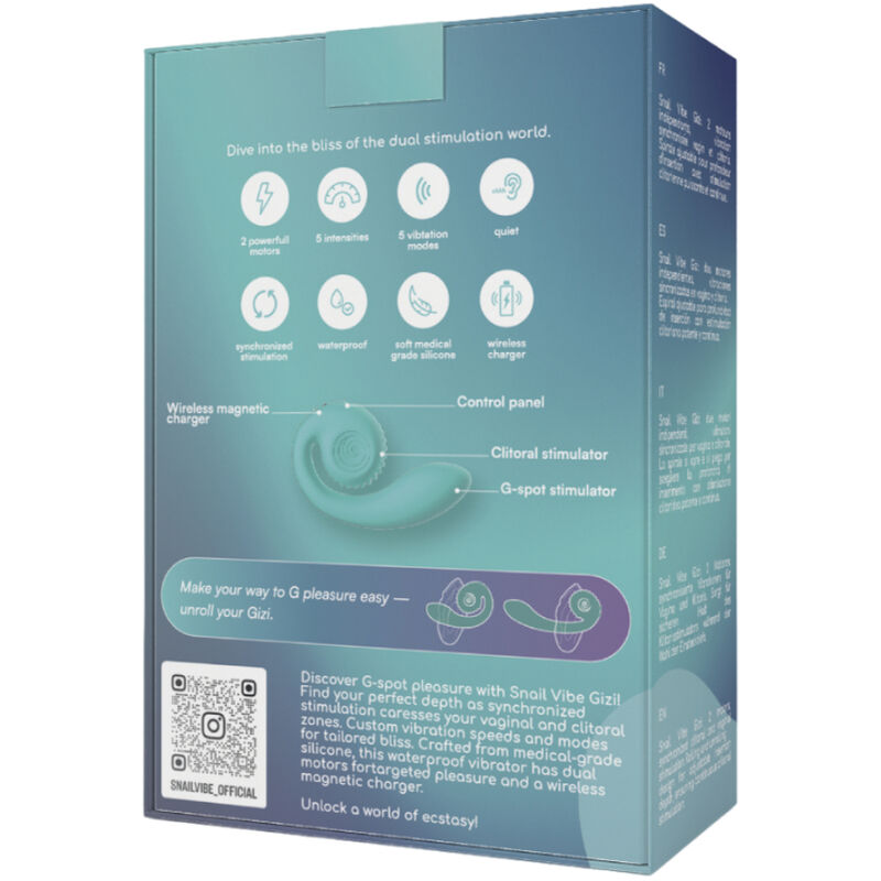 SNAIL VIBE - STIMULATEUR DOUBLE GIZI ROSE