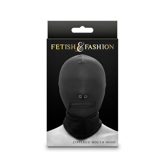 NS NOVELTIES - FETISH & FASHION CAGOULE FERMÉE À FERMETURE ÉCLAIR NYLON NOIR