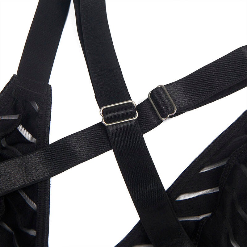 Body Sexy Noir avec Porte-Jarretelles S/M - Lingerie Subblime