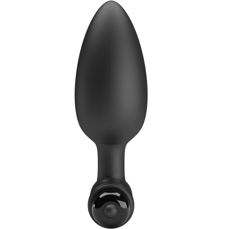 Plug anal Pretty Love vibrant silicone noir 

