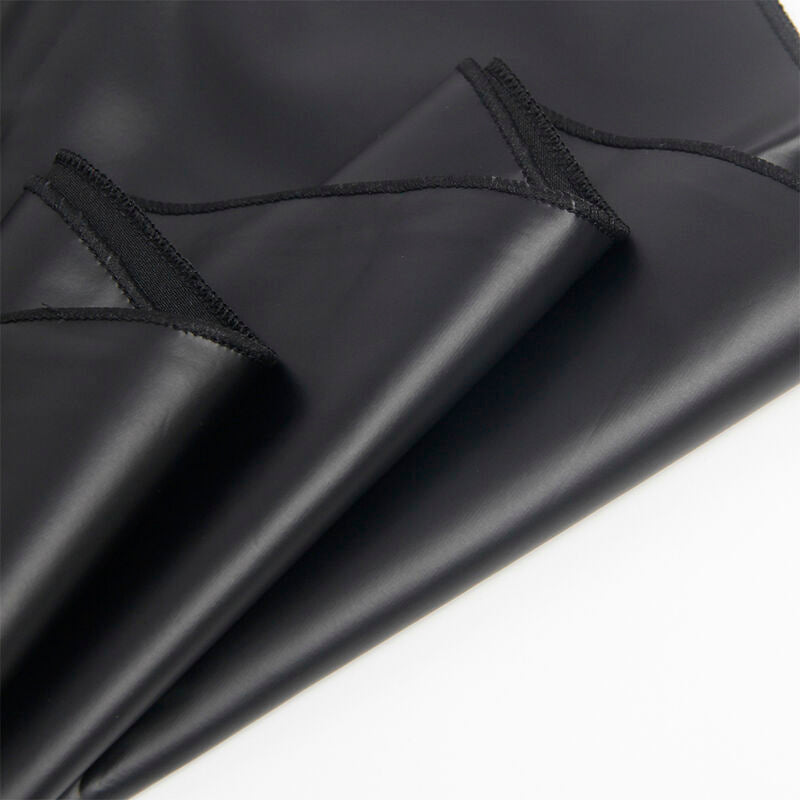 SUBBLIME - 955373 ROBE À BRETELLES EN CUIR NOIR S/M