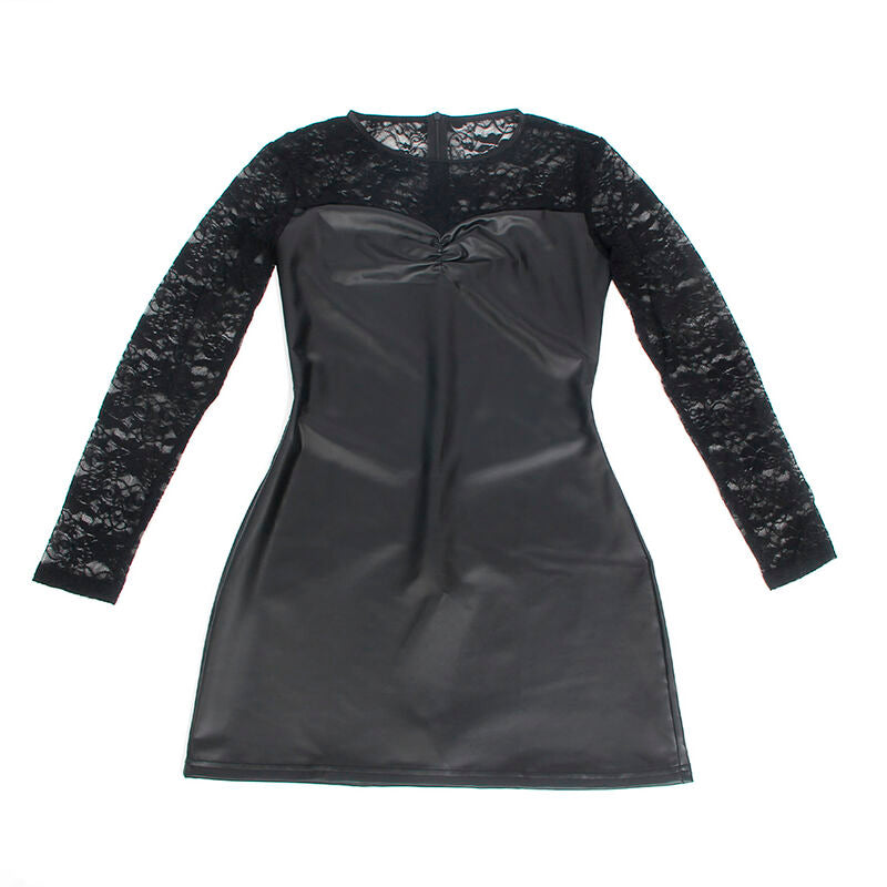 SUBBLIME - 955595 ROBE À MANCHES LONGUES AVEC DENTELLE NOIRE S/M