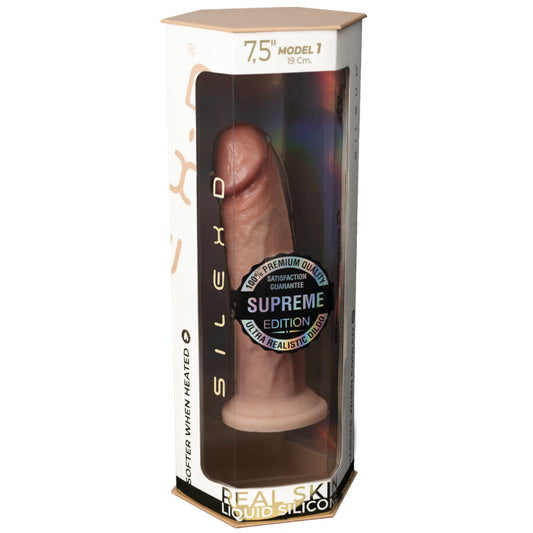 SILEXD - MODÈLE DE PÉNIS RÉALISTE 2 SILICONE THERMOREACTIF PREMIUM 19 CM