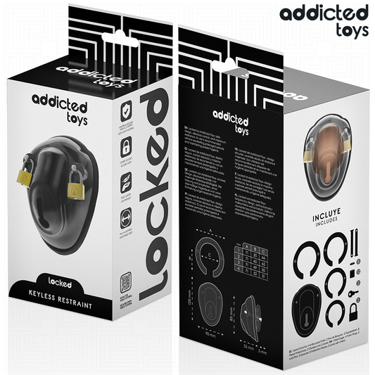 ADDICTED TOYS LOCKED - À PÉNIS VERROUILLÉE SANS CLÉ 11,5 CM