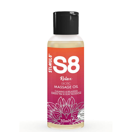 Huile de Massage Érotique Relax Thé Vert 50ml - Stimul8