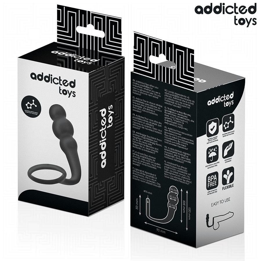 ADDICTED TOYS - PLUG ANAL AVEC ANNEAU MODÈLE 1