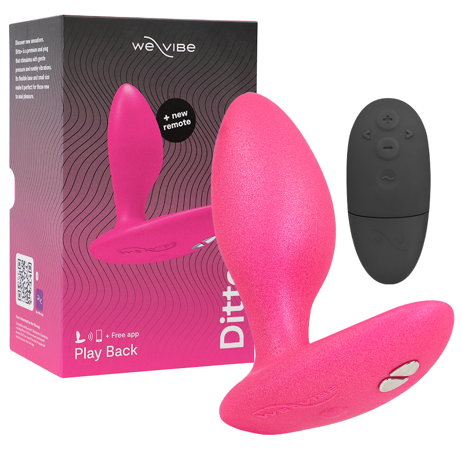 Plug anal vibrant We-Vibe Ditto+ rose avec télécommande