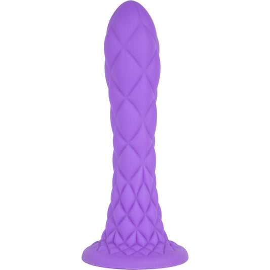 Dildo Fantasy Thermoréactif Violet 18,5cm - Silexd