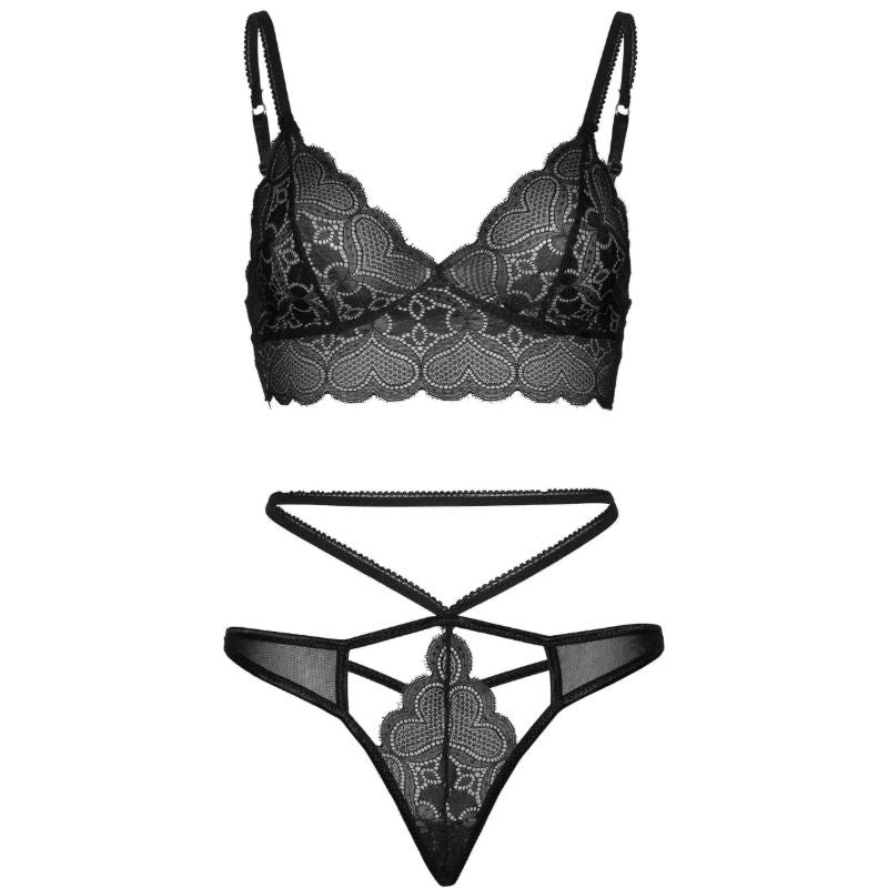 LEG AVENUE - ENSEMBLE 2 PIÈCES STRAPPY CUT G STRING S/M