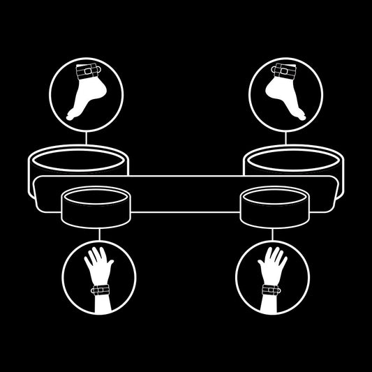 FETISH SUBMISSIVE - BARRE DÉPANDAGE DE BONDAGE AVEC DOUBLURE EN NOPRÈNE