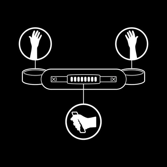 FETISH SUBMISSIVE - MENOTTES DOUBLURE NOPRÈNE AVEC POIGNÉE