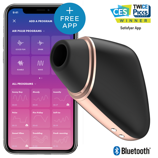 Stimulateur Love Triangle Air Pulse Noir - Satisfyer