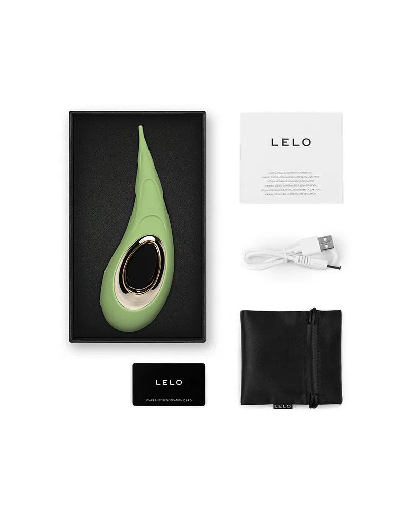 Stimulateur LELO Dot Cruise jaune packaging coffret premium luxe
